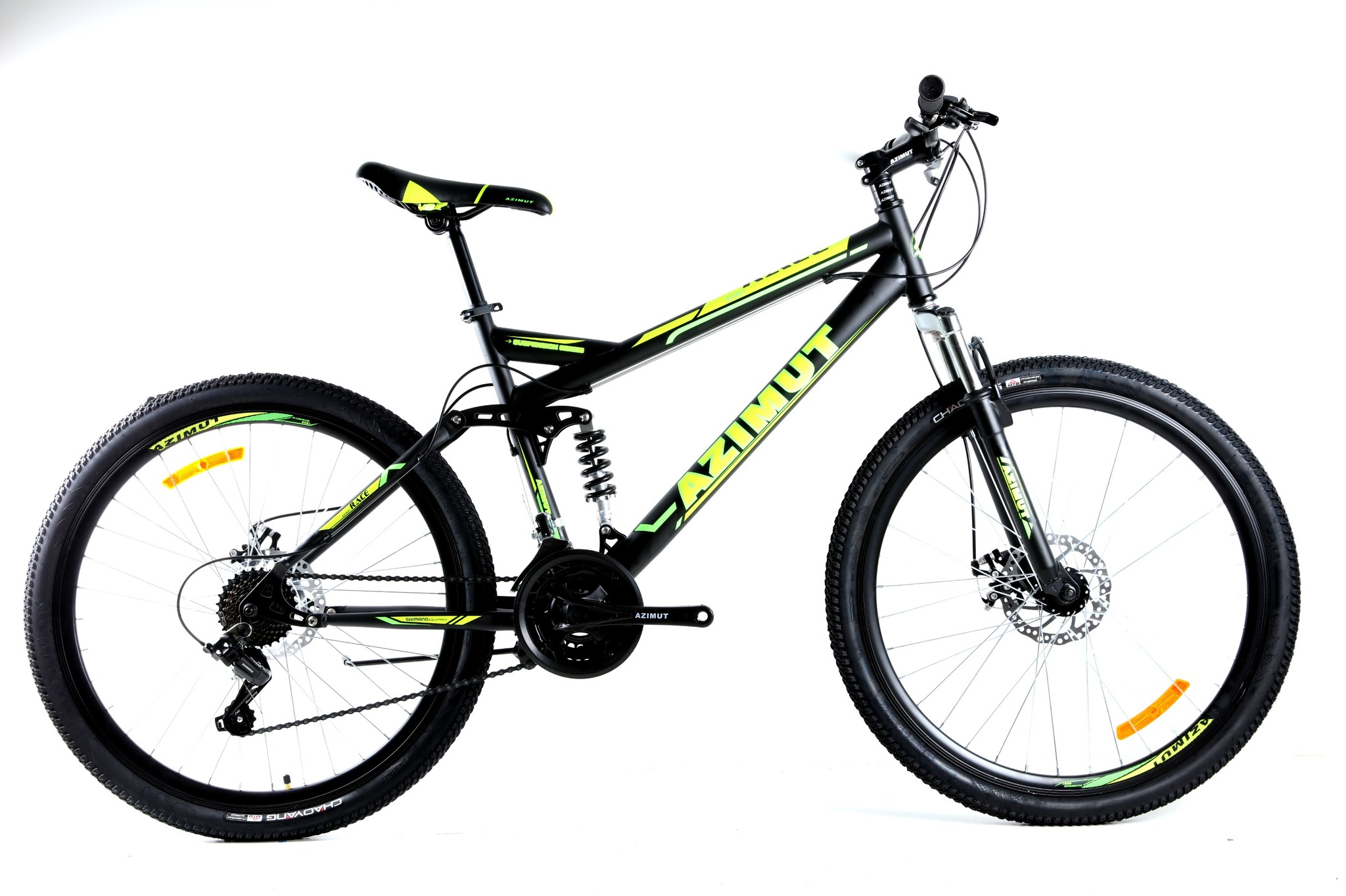 

Велосипед Azimut Race 2021 Shimano 26" 18" Black / Green (Race/GFRD)