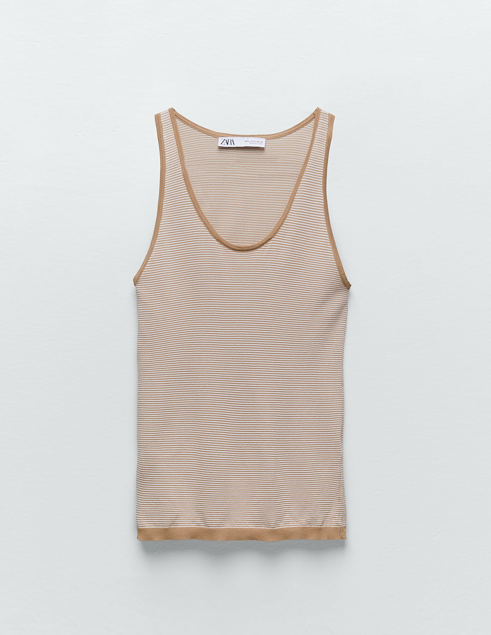 

Майка Zara Ж1060695 (0014/019/075) цвет бежевый S