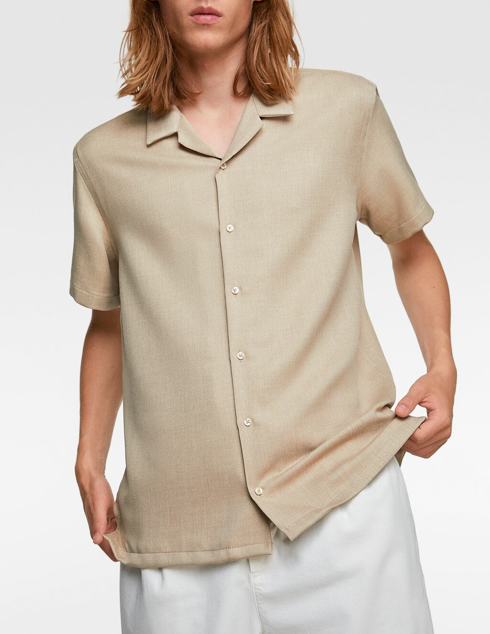 

Рубашка к/р Zara М0109243 (7545/319/707) цвет бежевый, Рубашка к/р Zara М0109243 (7545/319/707) цвет бежевый M