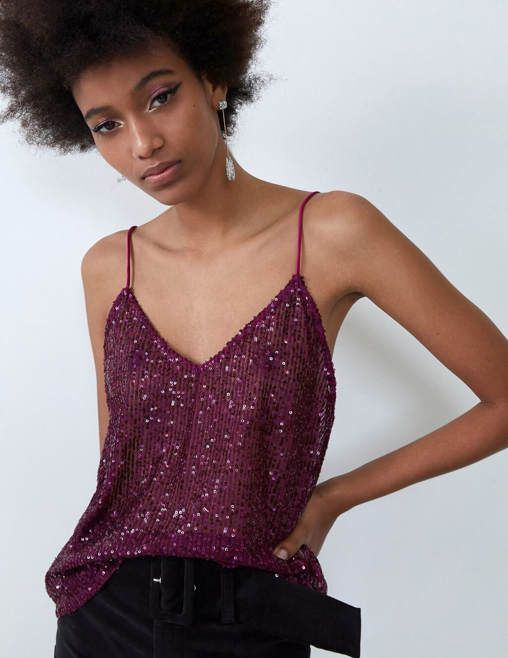

Майка Zara Ж1060685 (5039/803/620) цвет фиолетовый, Майка Zara Ж1060685 (5039/803/620) цвет фиолетовый S