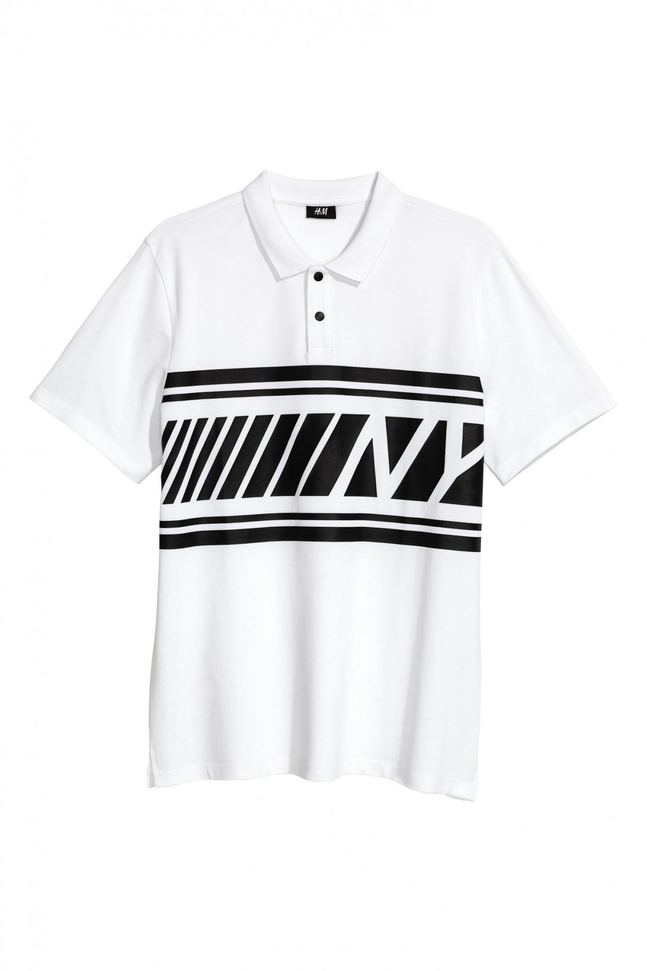 

Футболка поло H&M XS белый 4959796RP21