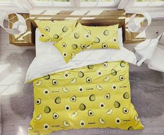 

Комплект постельного белья авокадо двуспальный. Сатин.