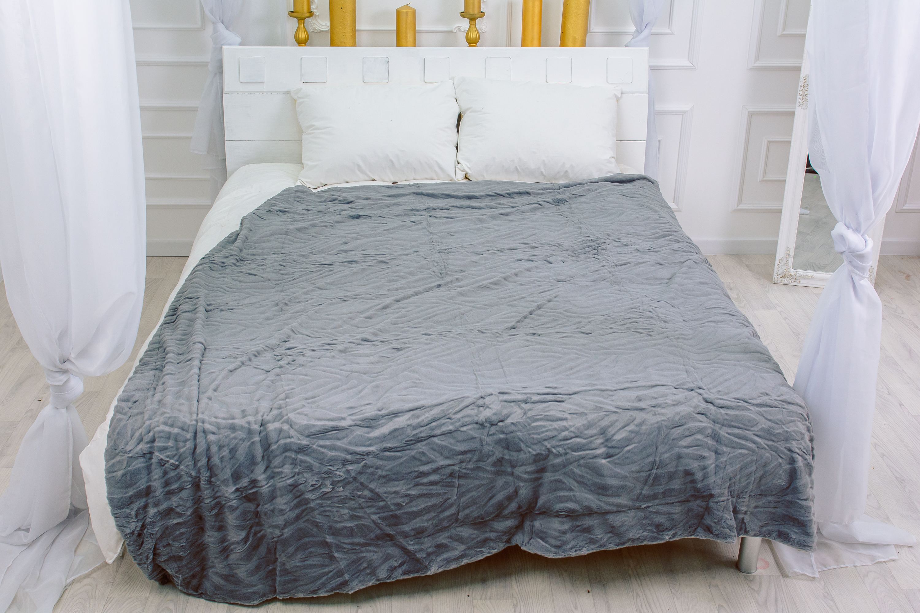 

Плед MirSon №1017 Aurora Light gray 180x200