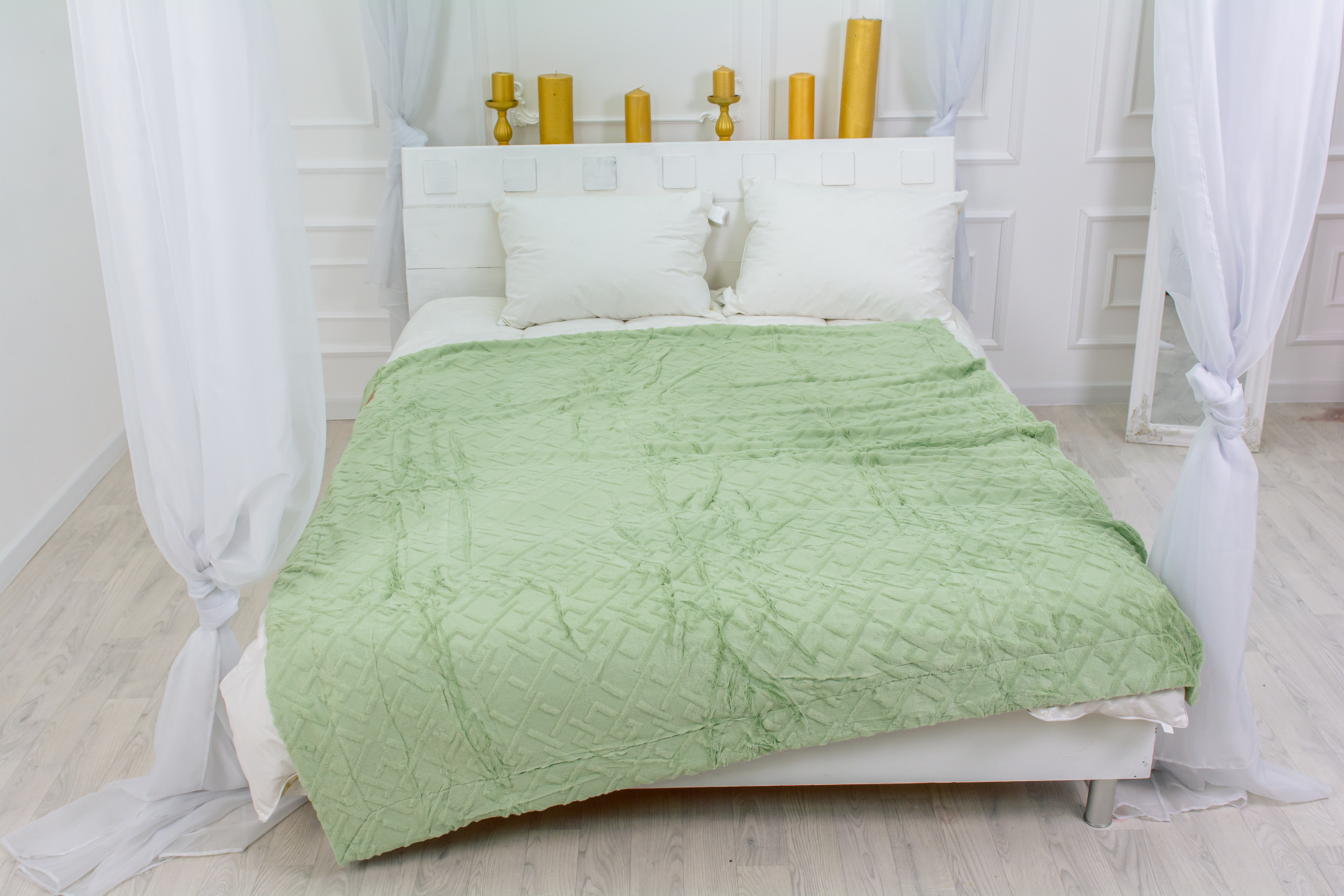 

Плед MirSon №1024 Camellia Mint 150x200