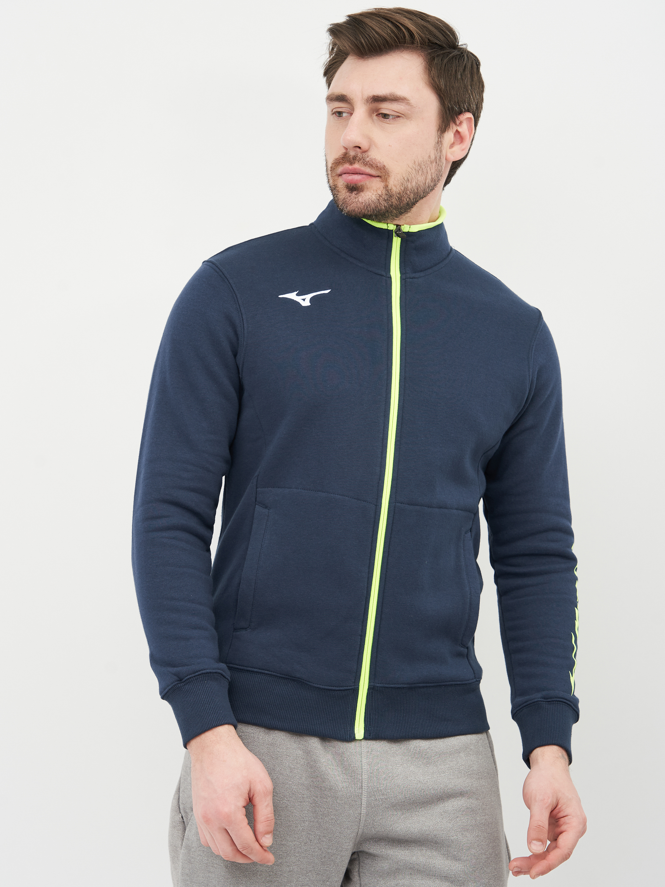 

Спортивная кофта Mizuno Sweat Fz Jacket 32EC700914 S Синяя
