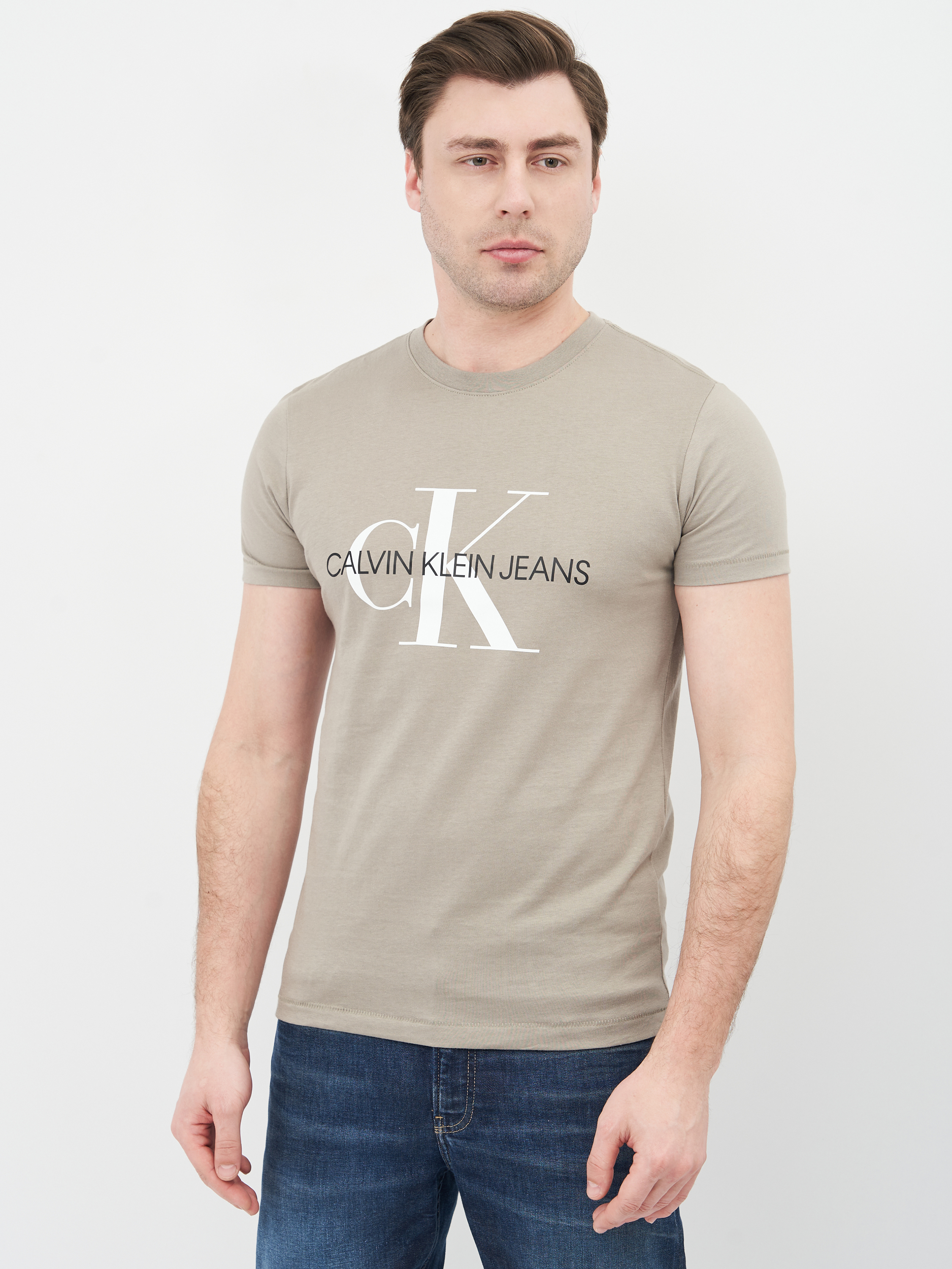 

Футболка Calvin Klein Jeans Seasonal Monogram Tee 2 J30J317065-PBU S Elephant Skin