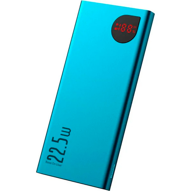 

УМБ Baseus Adaman Metal Display 5A 2USB 3.0 PD 10000mAh Lightning-MicroUSB-Type-C Green (PPIMDA-B06)