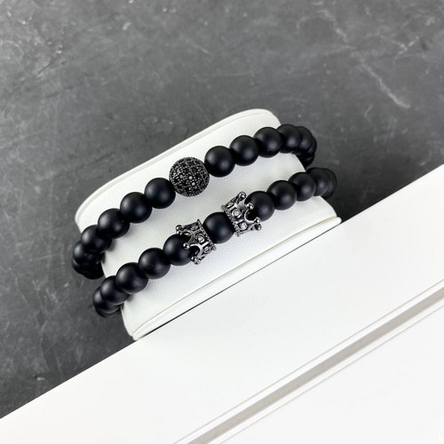 

Браслет 2B Rich Bracelet Sphere 8 mm, 19 cm All Black