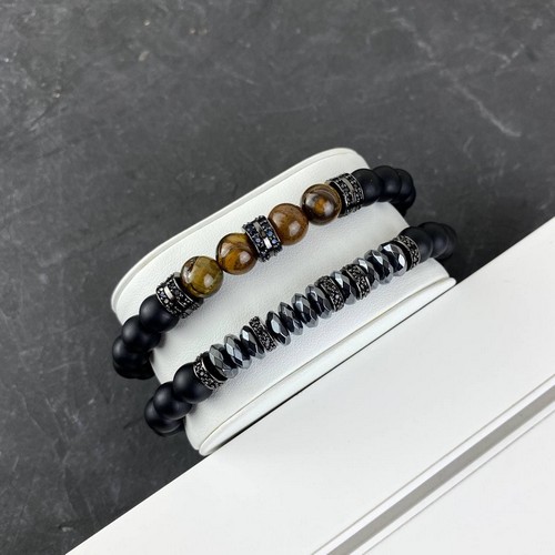 

Браслет 2B Rich Bracelet Pearl 8 mm, 19 cm Black-Orange
