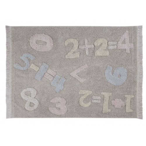 

Коврик Lorena Canals Baby Numbers серый 120x160 см.