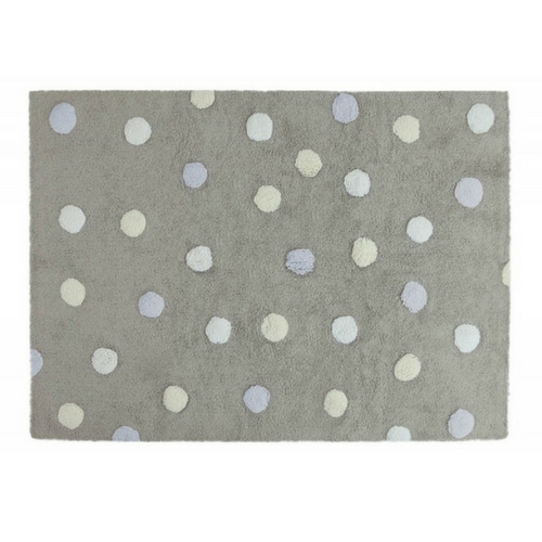 

Коврик Lorena Canals Tricolor Polka Dots Grey-Blue 120х160 см.