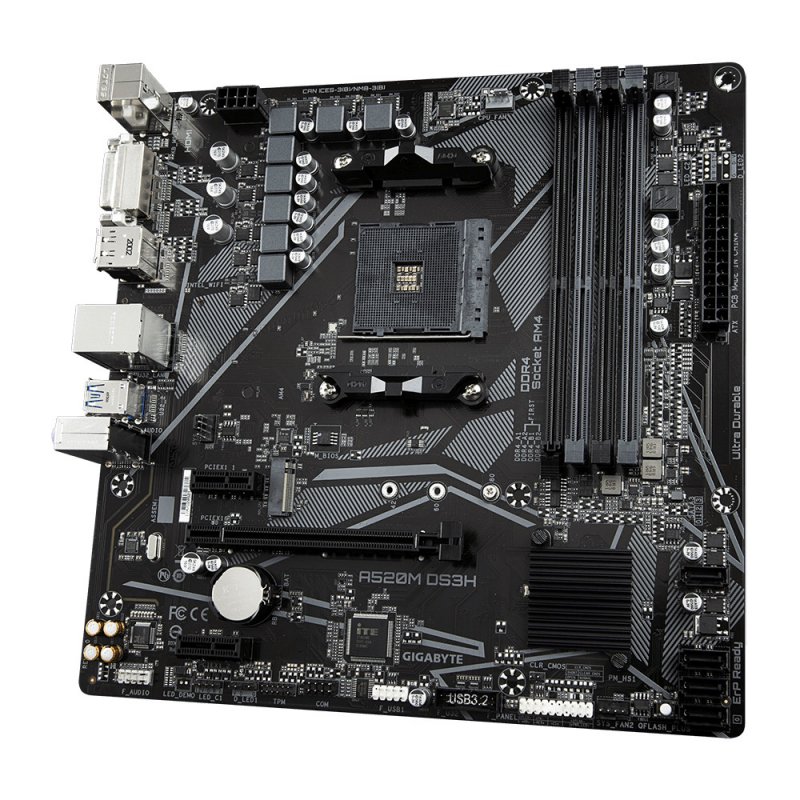 

Материнская плата Gigabyte A520M DS3H (A520M DS3H)