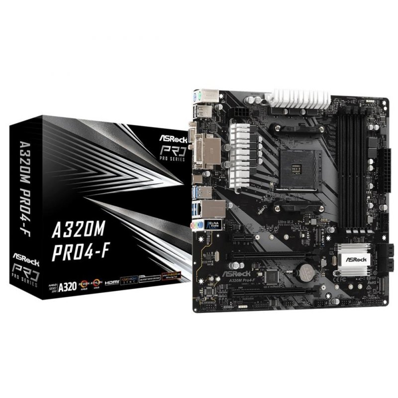 

Материнская плата ASRock A320M PRO4-F (A320M PRO4-F)
