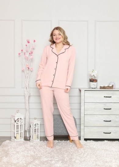 

Жіноча піжама Pijamoni 5800-2 S Пудра