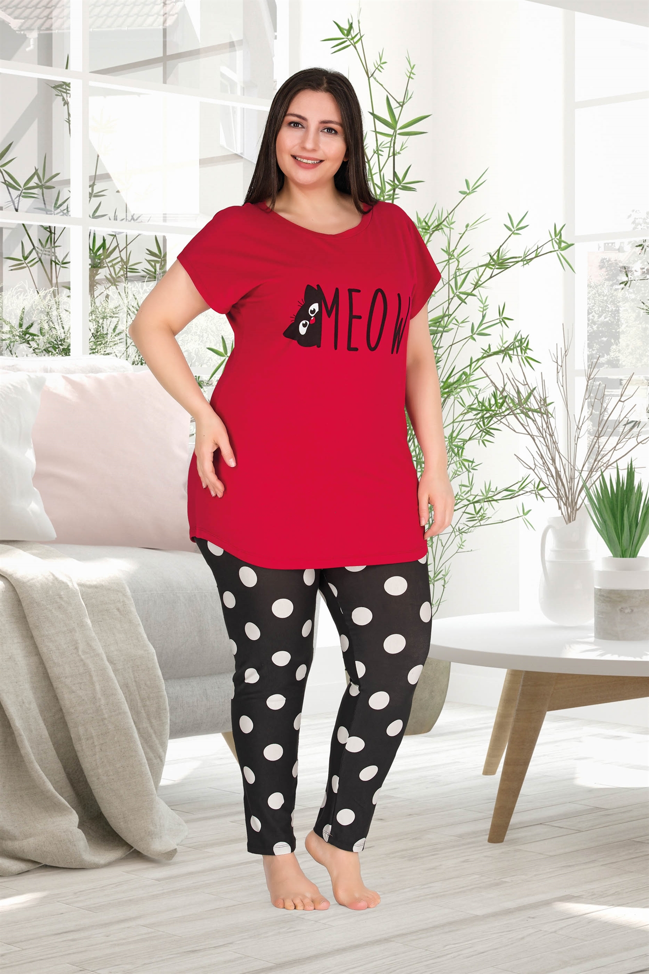 

Жіноча піжама великий розмір Lady 10760 2XL Мультицветной