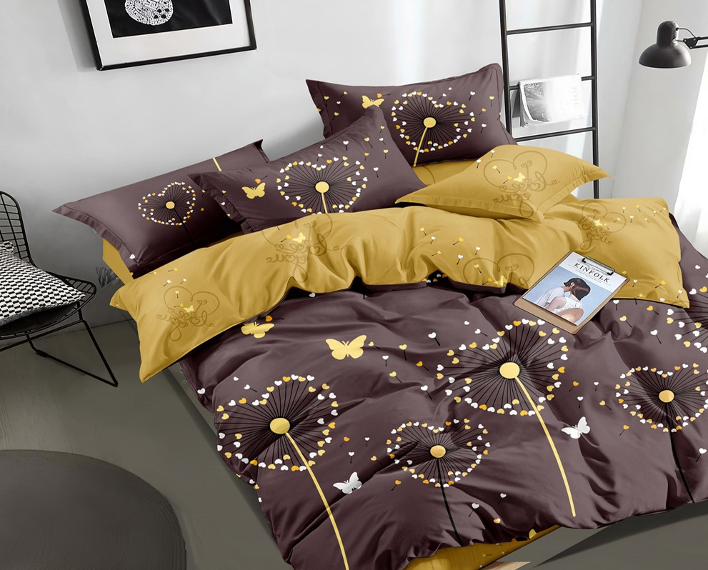 

Комплект постельного белья Krispol двуспальный ЕВРО сатин 200*220 (622.104)