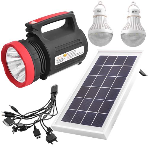

Фонарь переносной Luxury 1902 T, 5W+22SMD, 2 лампы 3W, power bank, солнечная батарея