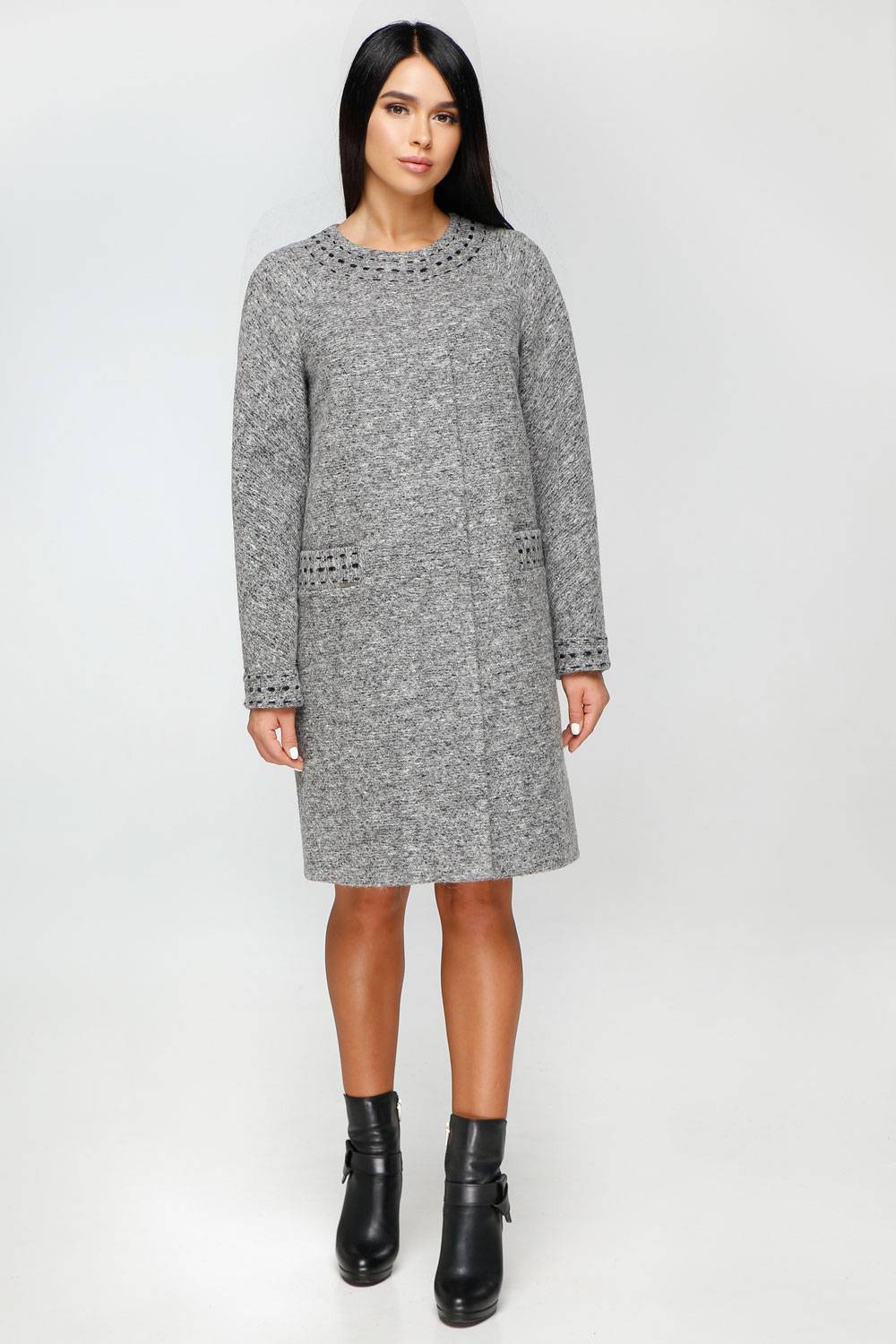 

Кардиган В-1155 Bouclet Alpaca AGU Тон 105 46