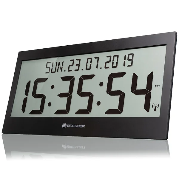 

Настенные часы Bresser Jumbo LCD Black