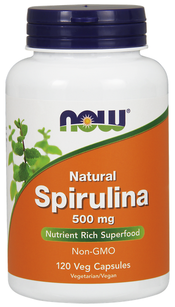 

Спирулина Spirulina Now Foods 500 мг 120 капсул (NF645)