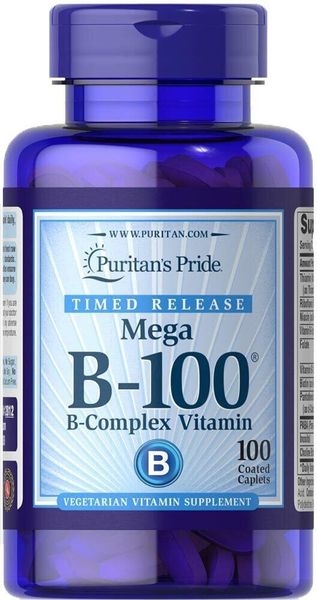 

Витамин В-100 комплекс Vitamin B-100® Puritan's Pride 100 каплет (PP463)