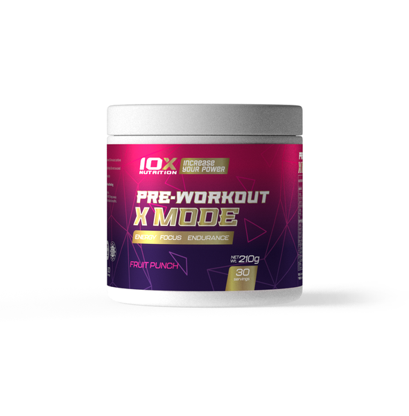 

Предтренировочный комплекс Pre-Workout X-mode 10X Nutrition фруктовый пунш 210 г (TNX019)