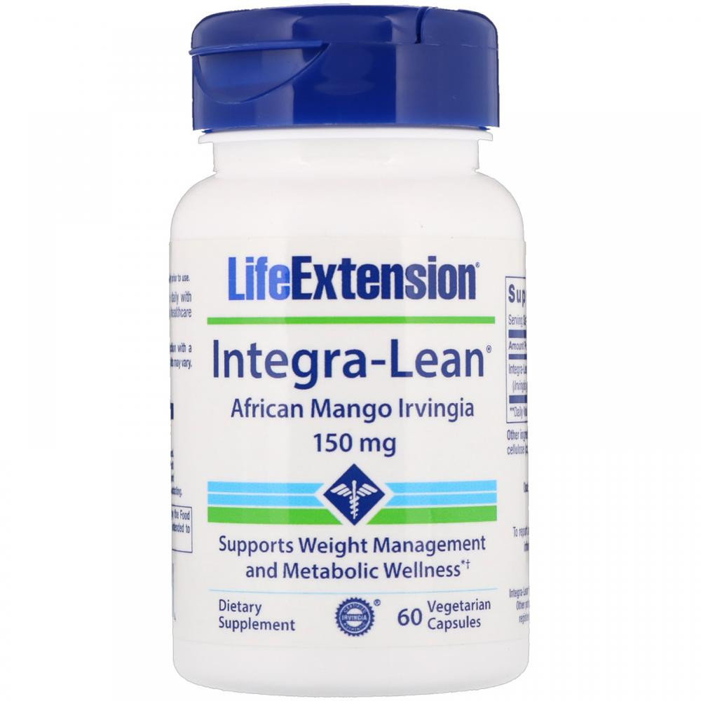 

Жиросжигатель Life Extension Integra-Lean Irvingia 150 mg 60 Veggie Caps Африканский манго