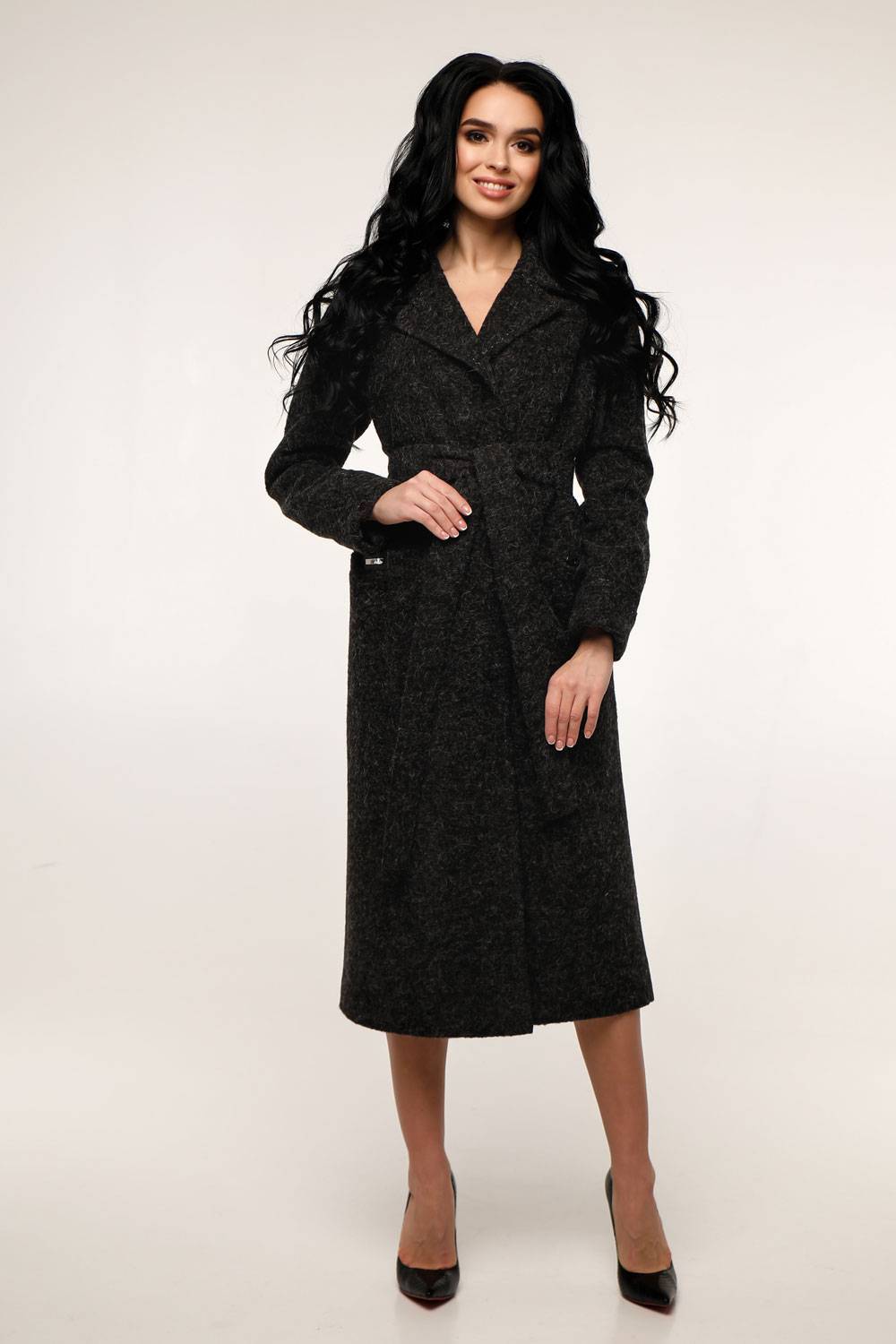 

Пальто В-1238 Bouclet Alpaca AGU Тон 260 44