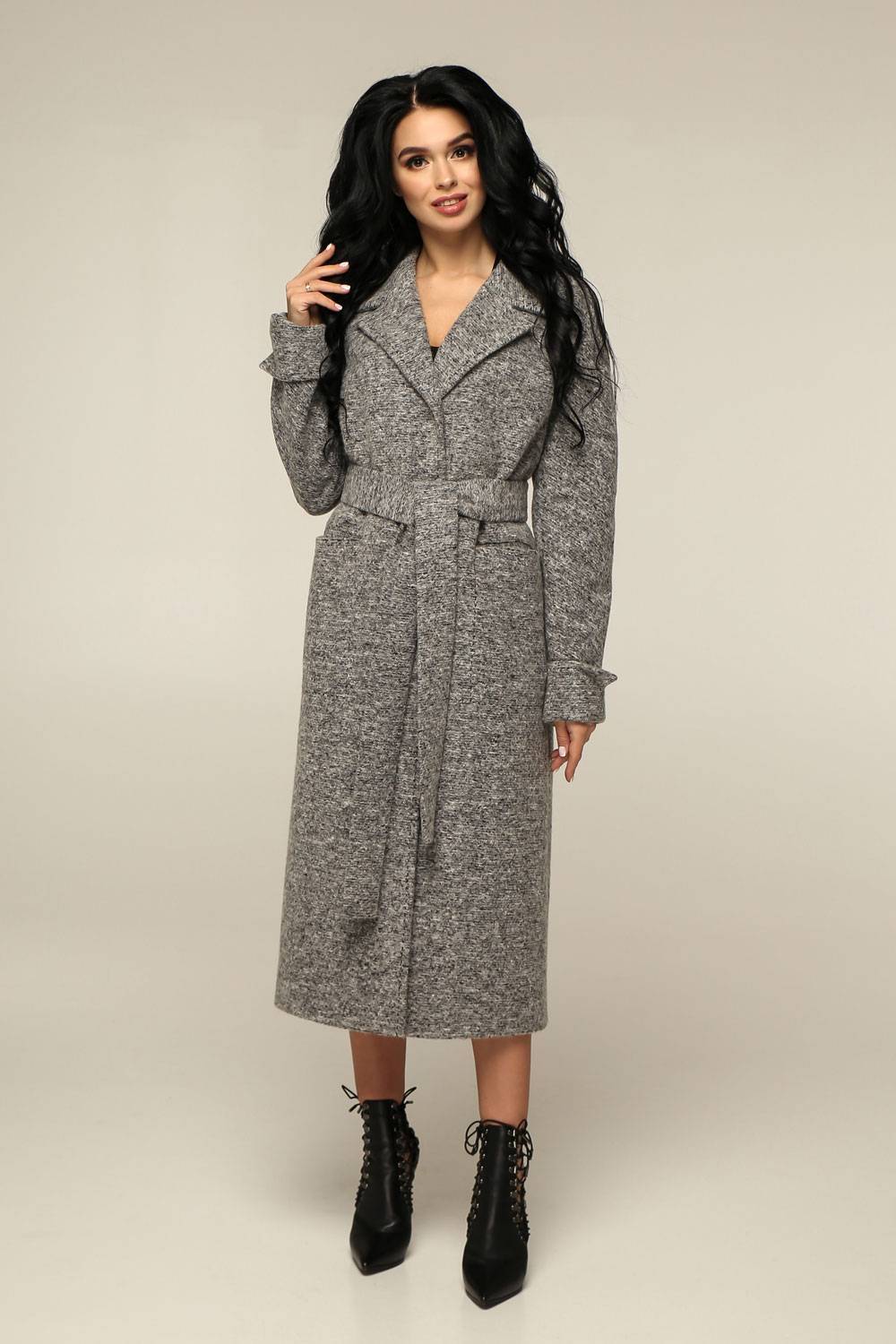 

Пальто В-1238 Bouclet Alpaca AGU Тон 105 44