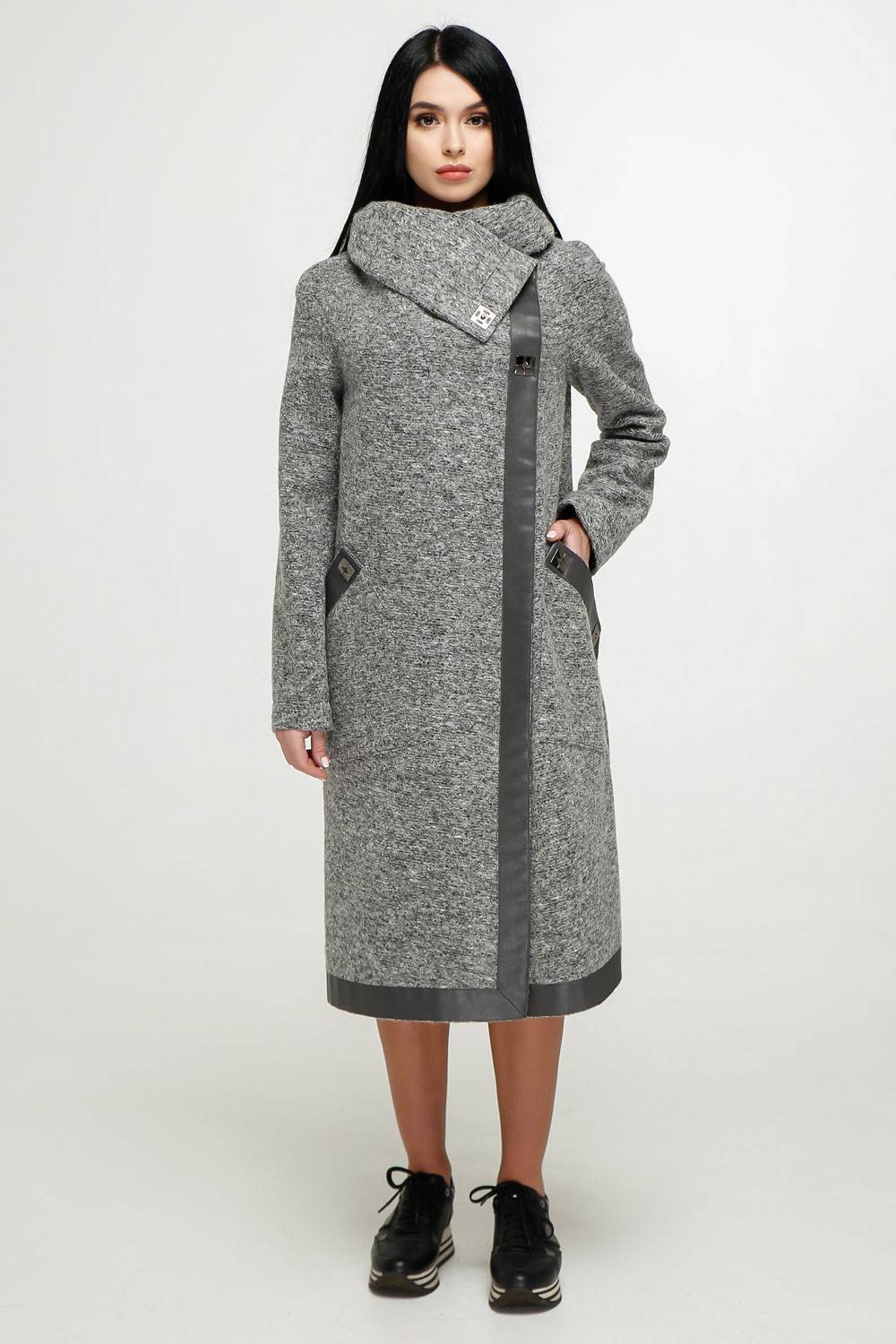 

Пальто В-1184 Bouclet Alpaca AGU Тон 105 46