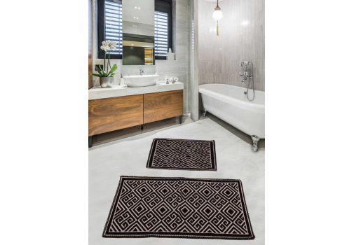 

Набор ковриков для ванной комнаты Diva Yurta 60*100+50*60 Черный