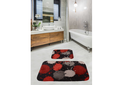 

Набор ковриков для ванной комнаты Diva Damla Red 60*100+50*60 Разноцветный