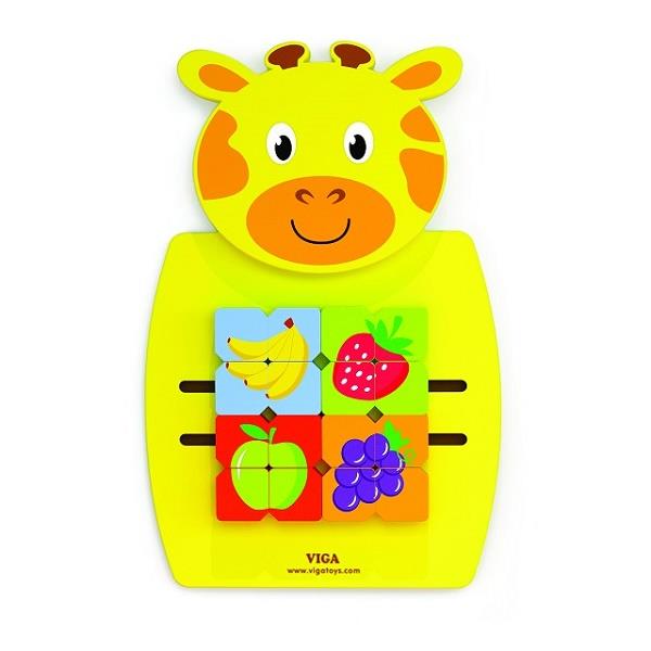 

Игрушка настенная Viga Toys Жираф с фруктами (50680)