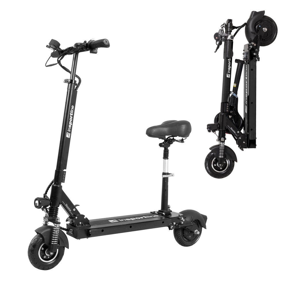 

Електросамокат inSPORTline Skootie Pro 8” з сидінням - чорний