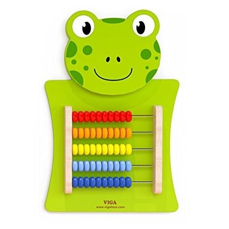 

Игрушка настенная Viga Toys Лягушка со счетами (50679)