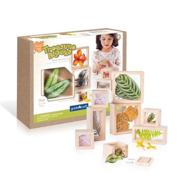 

Набор блоков Guidecraft Natural Play Сокровища в ящиках прозрачный (G3084)