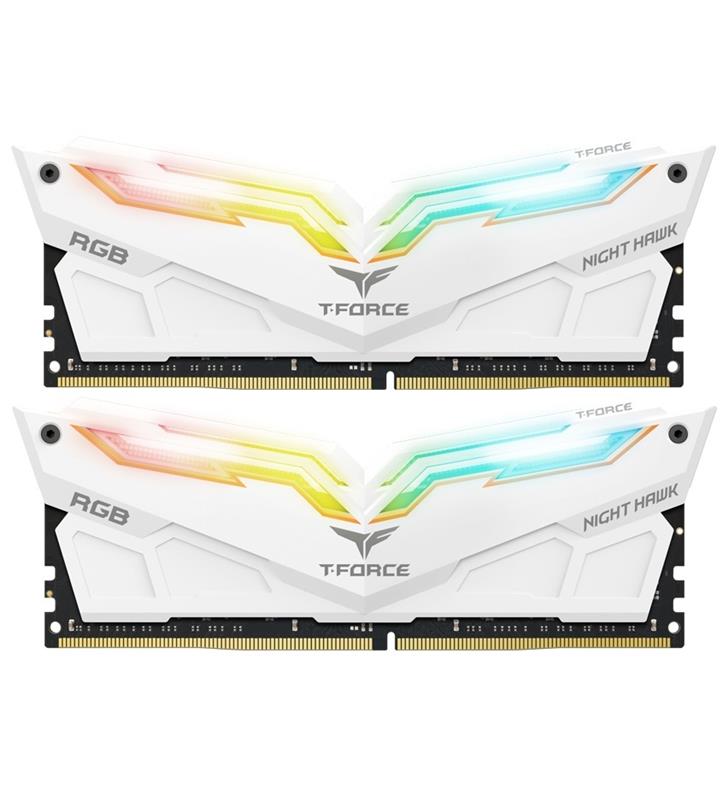 

DDR4 2x8GB/4000 Team T-Force Night Hawk White RGB (TF2D416G4000HC18EDC01)