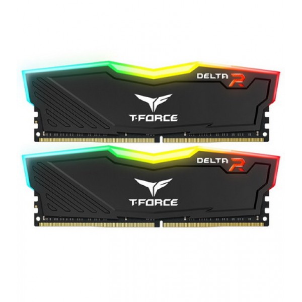 

DDR4 2x4GB/2400 Team T-Force Delta Black RGB (TF3D48G2400HC15BDC01)