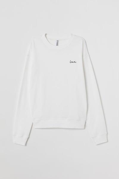 

Свитшот H&M S (165/88А) Белый/Love