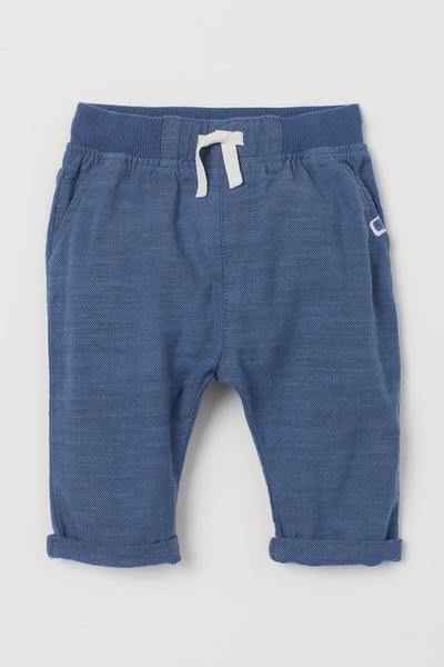 

Хлопковые брюки без застежек H&M 98 (100/50) Синий (0871157002)