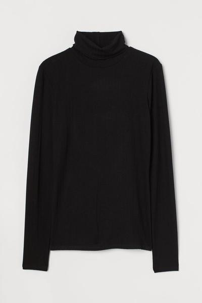 

Водолазка с открытой спиной H&M XS (160/80А) Черный