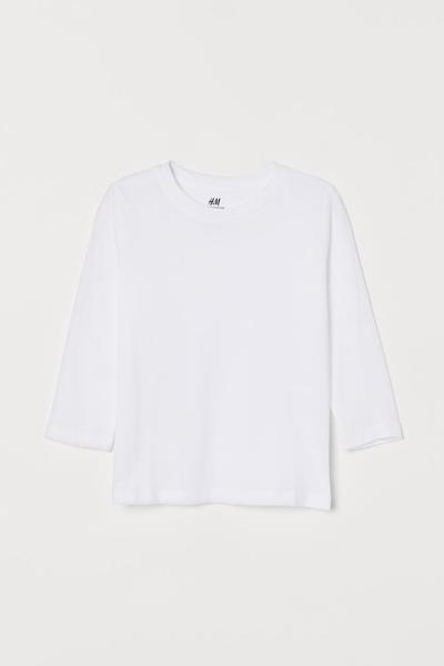 

Футболка с длинным рукавом H&M 98/104 (110/56) Белый