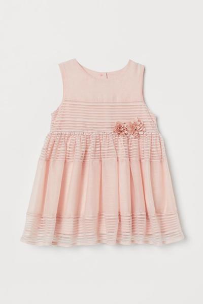 

Платье с юбкой клеш H&M 80 (80/48) Бледно-розовый