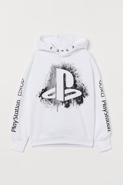 

Худи с принтом H&M 146/152 Белый/PlayStation