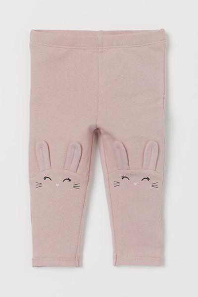 

Леггинсы с изнанкой с начесом H&M 92 (90/50) Бледно-розовый/Кролик (0865792003)