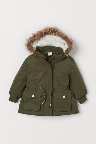 

Утепленная парка H&M 92 (90/52) Зеленый хаки (0734917003)