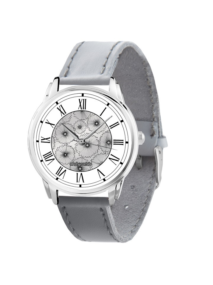 

Дизайнерские Наручные часы AndyWatch Silver Flowers