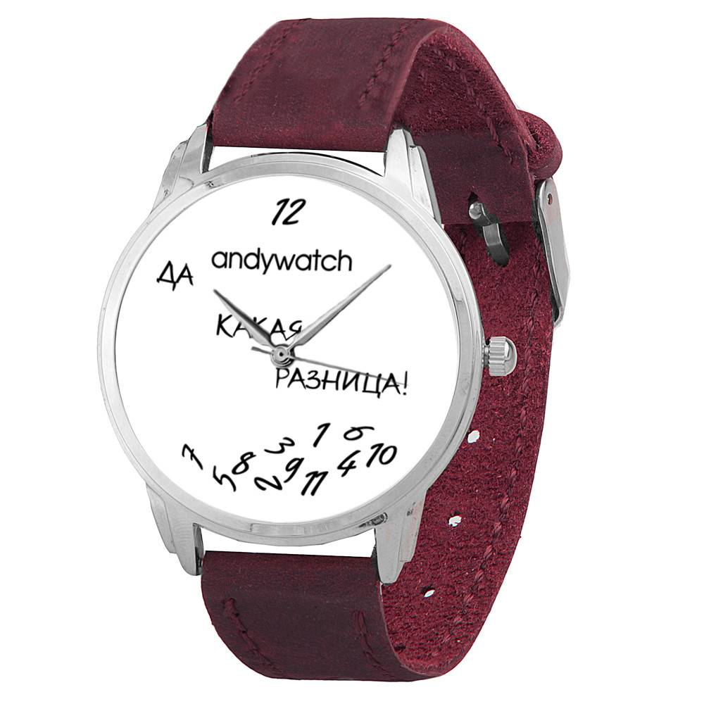 

Дизайнерские Наручные часы AndyWatch Какая разница Вишневый