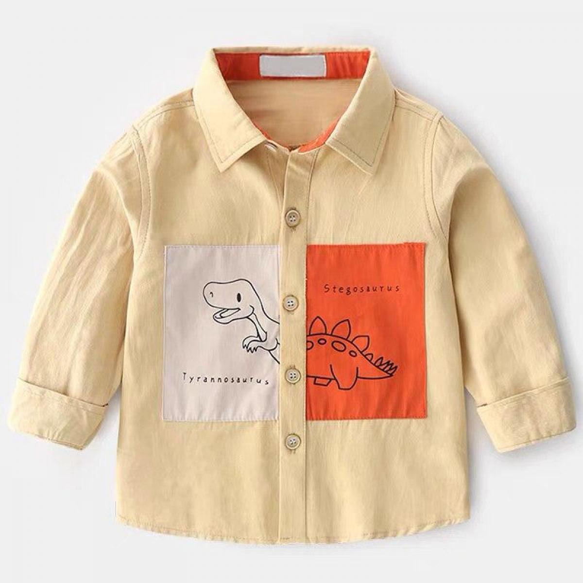 

Рубашка хлопковая с динозавром 4-5 лет (КФ3255)