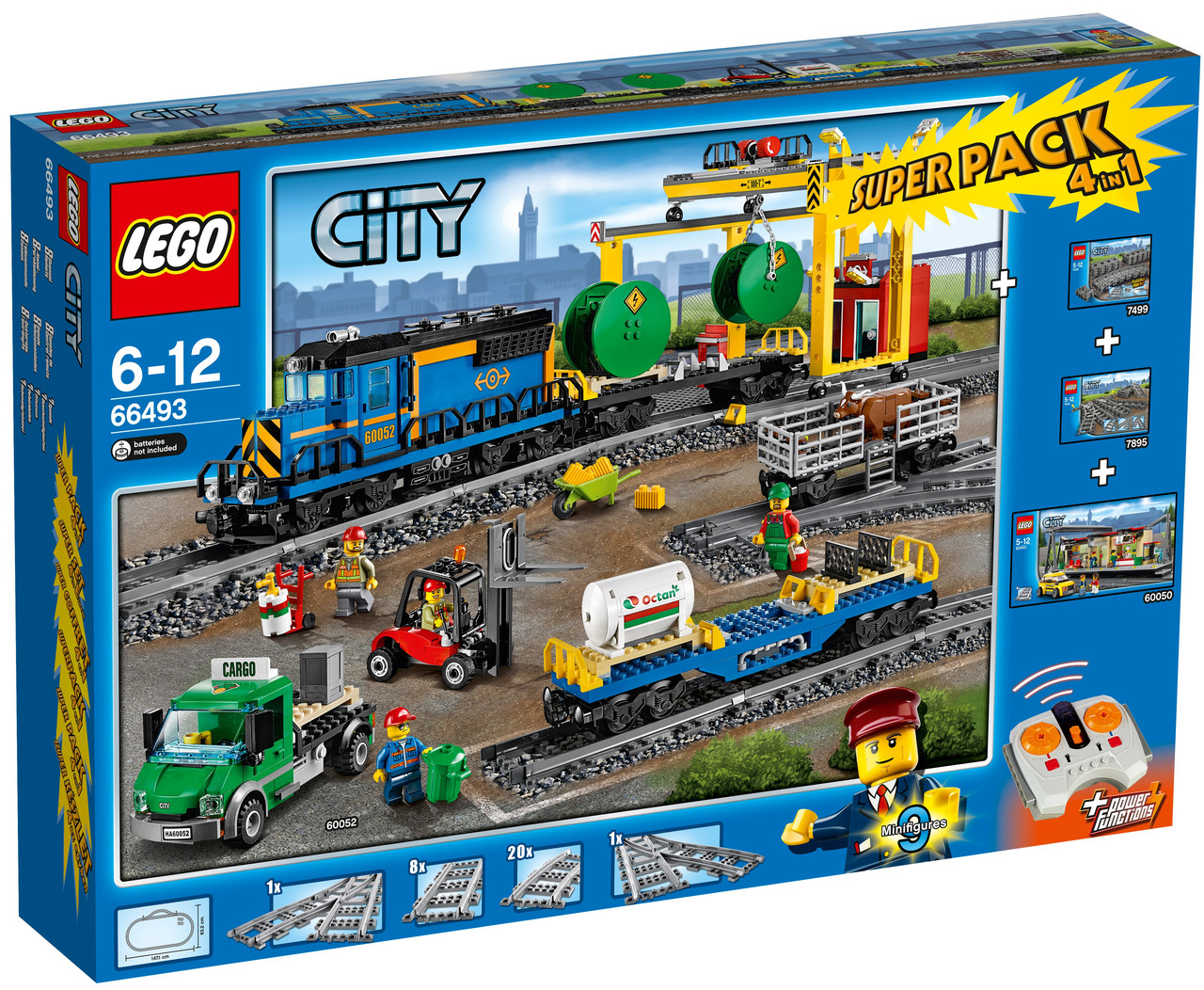 

Lego City Комбинированный Супер набор 4 в 1 Поезд 66493